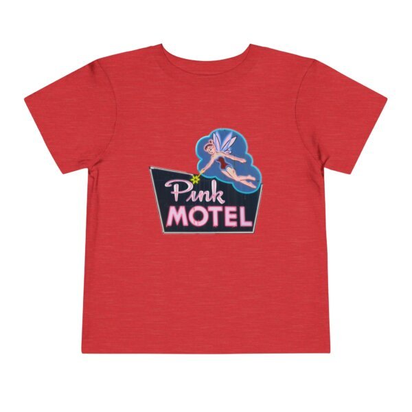 Pink Motel Toddler Tee, Kids Graphic T-Shirt, Playful Short Sleeve Top